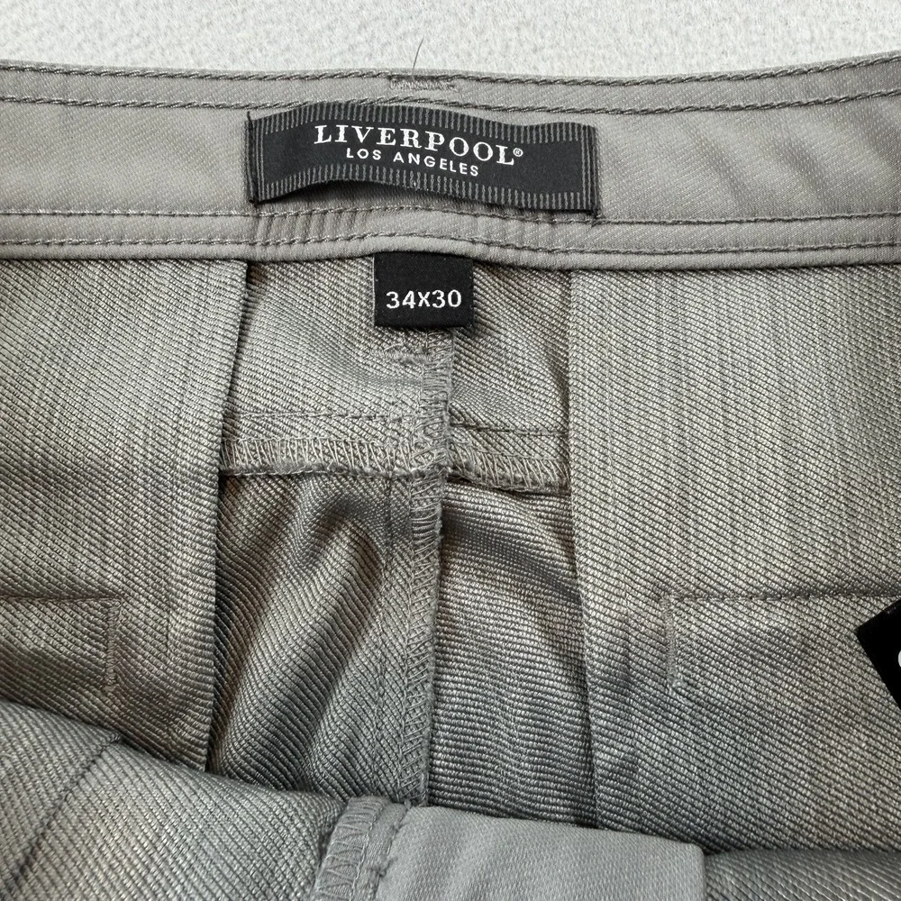 Liverpool Los Angeles Gray Stretch Golf Pants Mens 34x30 Performance